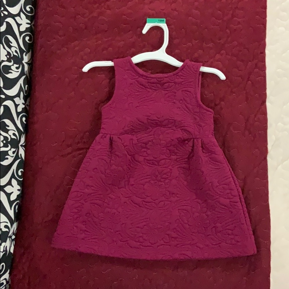 18M wine color dress kids